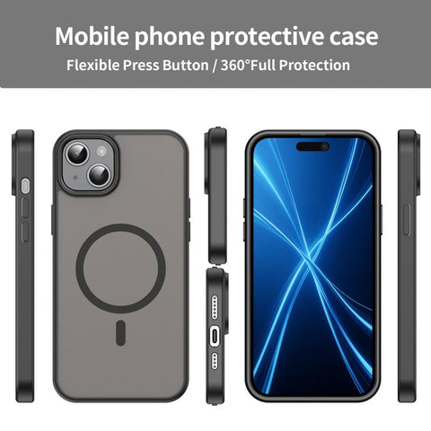 Fanying Series Precision Camera Hole PC Hybrid TPU Translucent Frosted Magnetic Phone Case, For iPhone 14 Plus, For iPhone 14, For iPhone 14 Pro, For iPhone 14 Pro Max, For iPhone 13 Pro Max