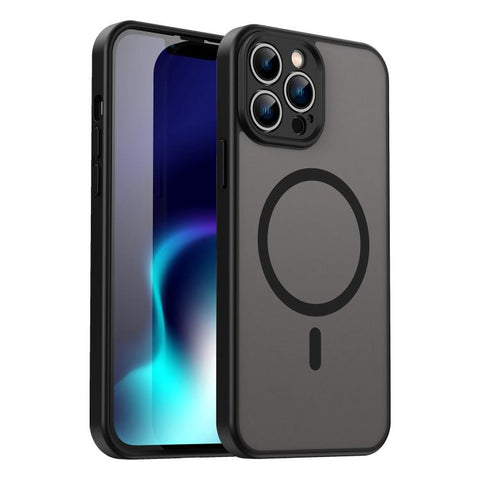 Fanying Series Precision Camera Hole PC Hybrid TPU Translucent Frosted Magnetic Phone Case, For iPhone 14 Plus, For iPhone 14, For iPhone 14 Pro, For iPhone 14 Pro Max, For iPhone 13 Pro Max