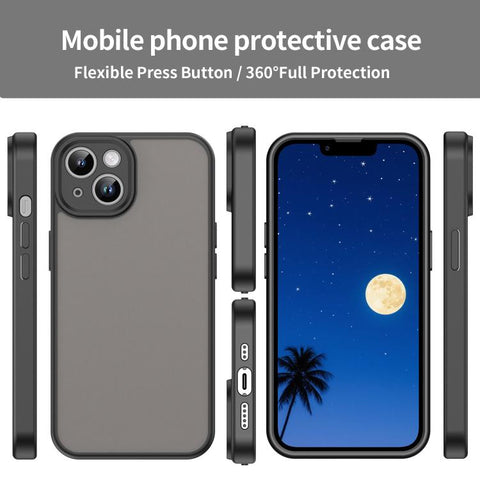 Fanying Series Precision Camera Hole PC Hybrid TPU Translucent Frosted Phone Case, For iPhone 14, For iPhone 14 Pro, For iPhone 14 Pro Max, For iPhone 13 Pro Max