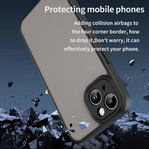 Fanying Series Precision Camera Hole PC Hybrid TPU Translucent Frosted Phone Case, For iPhone 14, For iPhone 14 Pro, For iPhone 14 Pro Max, For iPhone 13 Pro Max