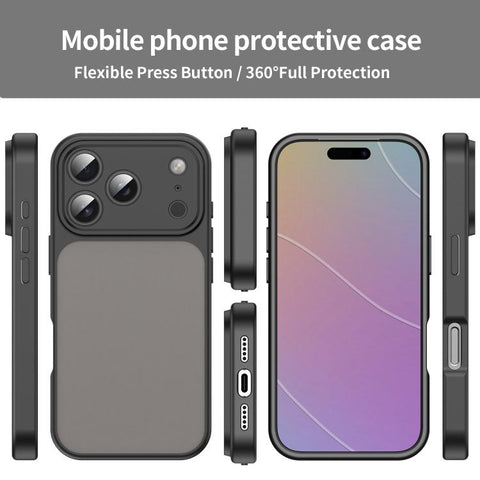 Fanying Series Precision Camera Hole PC Hybrid TPU Translucent Frosted Phone Case, For iPhone 17 Pro, For iPhone 17, For iPhone Air, For iPhone 16 Pro Max