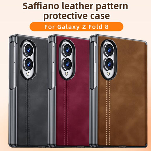 Sheepskin Texture Hinge Protective Phone Case, For Galaxy Z Fold8 5G