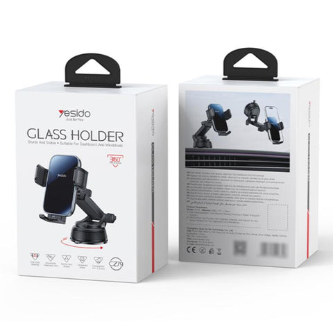 Yesido C279 Car Suction Cup Clamp Phone Holder, C279