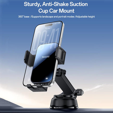 Yesido C279 Car Suction Cup Clamp Phone Holder, C279