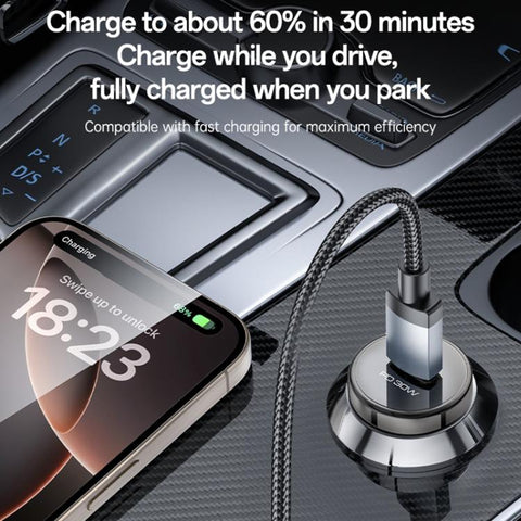 Yesido Y74 PD30W Single USB-C / Type-C Mini Car Charger, Y74