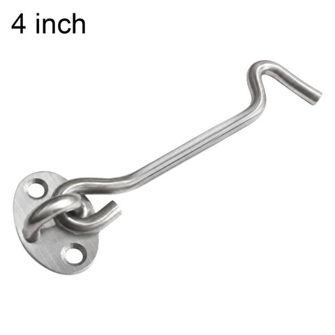 Stainless Steel Door Window Hook and Eye Catch Window Positioning Hardware Parts, 3 inch, 4 inch, 6 inch, 8 inch, 10 inch, 12 inch, 14 inch, 16 inch