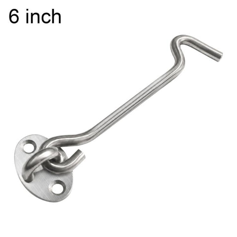 Stainless Steel Door Window Hook and Eye Catch Window Positioning Hardware Parts, 3 inch, 4 inch, 6 inch, 8 inch, 10 inch, 12 inch, 14 inch, 16 inch
