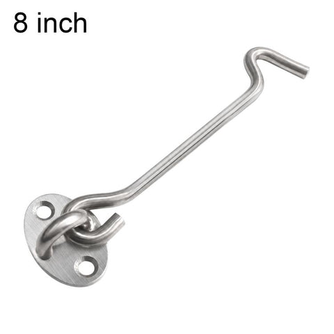 Stainless Steel Door Window Hook and Eye Catch Window Positioning Hardware Parts, 3 inch, 4 inch, 6 inch, 8 inch, 10 inch, 12 inch, 14 inch, 16 inch