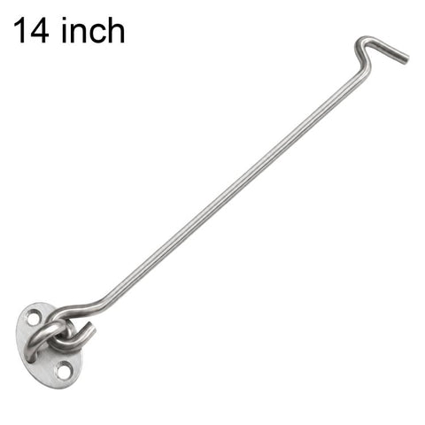 Stainless Steel Door Window Hook and Eye Catch Window Positioning Hardware Parts, 3 inch, 4 inch, 6 inch, 8 inch, 10 inch, 12 inch, 14 inch, 16 inch