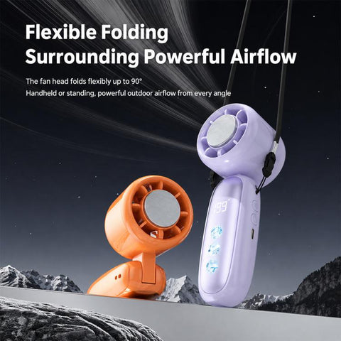 K22 Digital Display High-Speed Cooling Handheld Fan