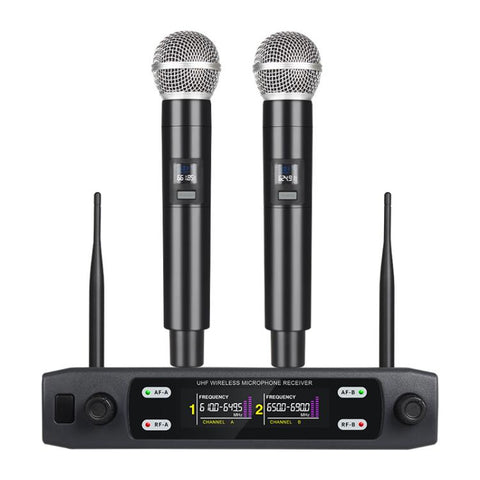 V8 1 to 2 VHF Wireless Handheld Microphone