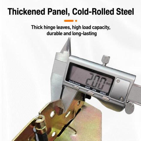 Butterfly-Shaped Folding Metal Hinge Furniture Hardware Accessories, Small, Large