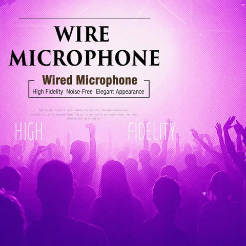 YS-102 Integrated Wired Dynamic Microphone, 6.35mm