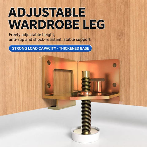 Adjustable Cabinet Leveling Feet, Threaded Lifting Leveler Bracket