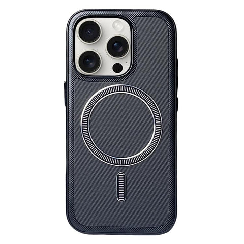 Carbon Fiber Texture Vegan Leather Magnetic Phone Case, For iPhone 16 Pro, For iPhone 16, For iPhone 15 Pro Max, For iPhone 15 Pro, For iPhone 15, For iPhone 14 / 13, For iPhone 14 Pro, For iPhone 14 Pro Max