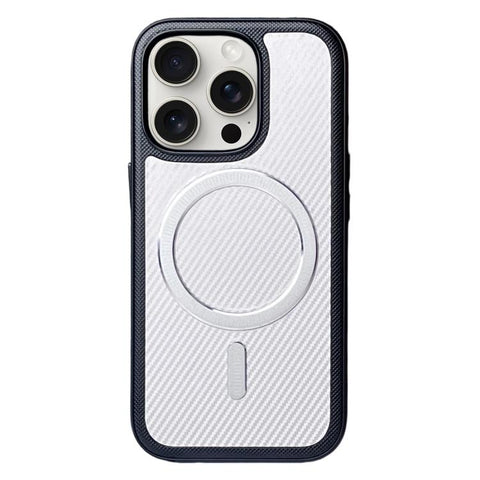 Carbon Fiber Texture Vegan Leather Magnetic Phone Case, For iPhone 16 Pro, For iPhone 16, For iPhone 15 Pro Max, For iPhone 15 Pro, For iPhone 15, For iPhone 14 / 13, For iPhone 14 Pro, For iPhone 14 Pro Max
