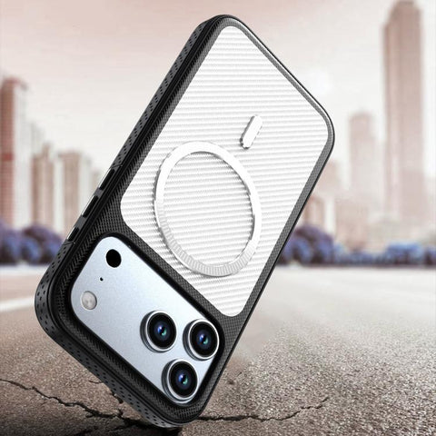 Carbon Fiber Texture Vegan Leather Magnetic Phone Case, For iPhone 16 Pro, For iPhone 16, For iPhone 15 Pro Max, For iPhone 15 Pro, For iPhone 15, For iPhone 14 / 13, For iPhone 14 Pro, For iPhone 14 Pro Max