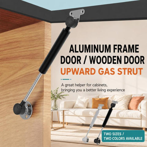 Cabinet Gas Strut Lift Support Aluminum Frame and Wooden Door Hydraulic Gas Spring Stay, 1.8M Short Style, 2.7M Long Style