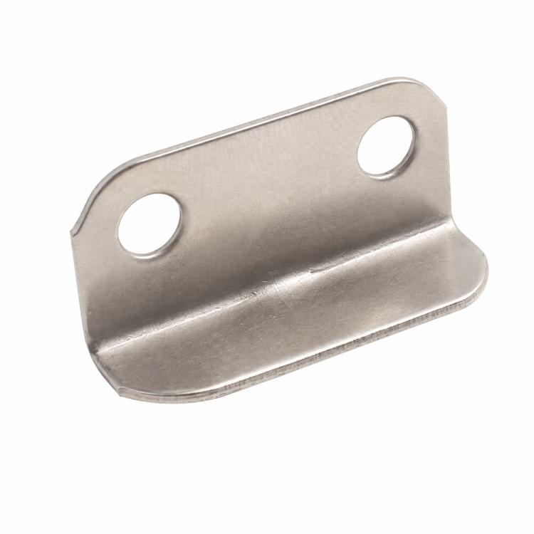 Cold-Rolled Steel L-Shaped Lock Plate Right-Angle Cabinet Latch Strike for Furniture Hardware