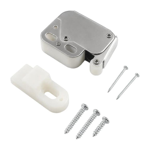 Handle Free Push-To-Ppen Cabinet Door Retractor Rebound Latch, Touch Catch, V-Shaped Touch Catch