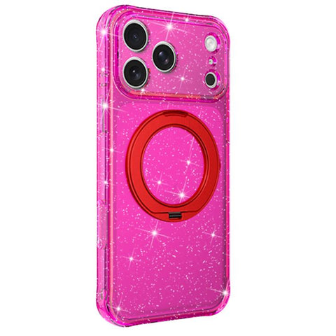 Glitter 360 Rotation Magnetic Holder Phone Case, For iPhone 18 Pro, For iPhone 18 Pro Max, For iPhone 17 Pro Max, For iPhone 17 Pro, For iPhone 17, For iPhone 16 Pro Max
