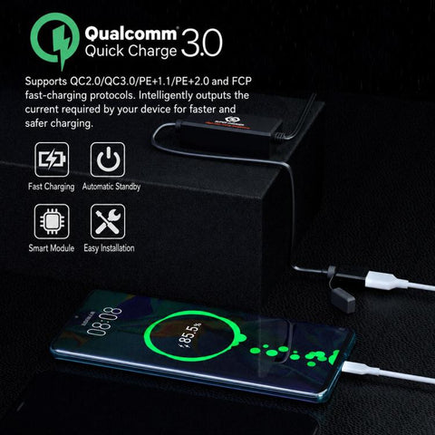 Motorcycle SAE Single USB Port Fast Charging Charger