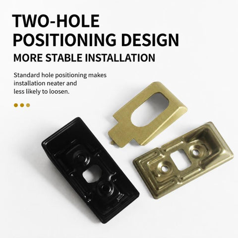 4pcs/Pack Thickened Closet Rod Support Brackets, Wardrobe Clothes Rail End Holders, Cold-Rolled Steel, Zinc Alloy