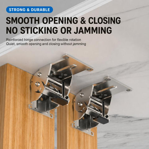 Multifunctional Foldable Hinge with Self-Locking Switch, 0-90 Degrees, 0-180 Degrees