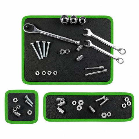 Vegan Leather Magnetic Tools Storage Pad, Small, Medium, Large, 3 Pcs