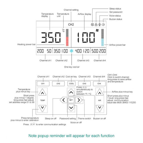QUICK 861 Pro Max 1300W Intelligent Hot Air Rework Station, EU Plug, US Plug, UK Plug, AU Plug