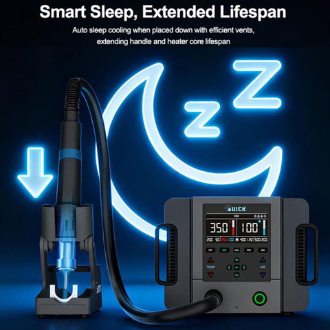 QUICK 861 Pro Max 1300W Intelligent Hot Air Rework Station, EU Plug, US Plug, UK Plug, AU Plug