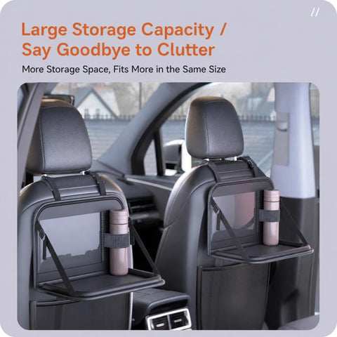 Car Seat Back Storage Rack Multifunctional Car Storage Bag Rear Seat Tray Desk, 40 x 25 cm