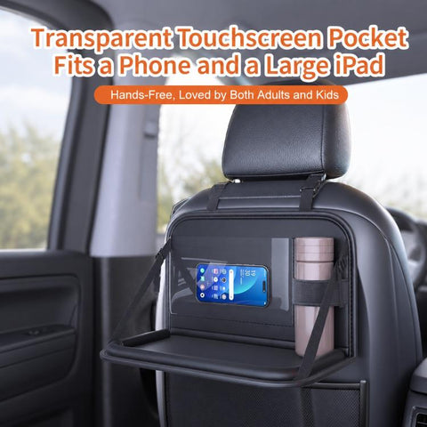 Car Seat Back Storage Rack Multifunctional Car Storage Bag Rear Seat Tray Desk, 40 x 25 cm