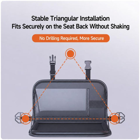 Car Seat Back Storage Rack Multifunctional Car Storage Bag Rear Seat Tray Desk, 40 x 25 cm