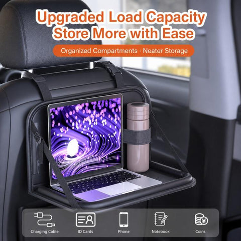 Car Seat Back Storage Rack Multifunctional Car Storage Bag Rear Seat Tray Desk, 40 x 25 cm