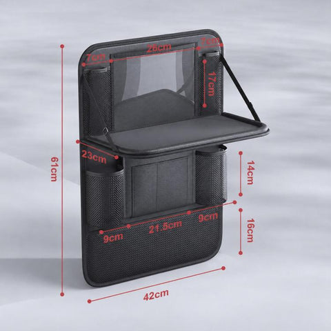 Car Seat Back Storage Bag Multifunctional Car Storage Bag Rear Seat Tray Desk