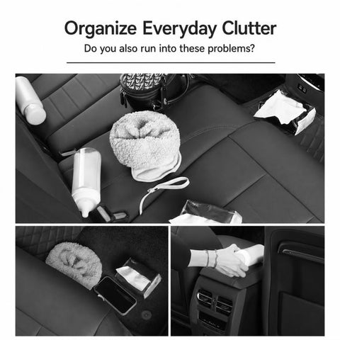 Car Seat Back Storage Bag Multifunctional Car Storage Bag Rear Seat Tray Desk