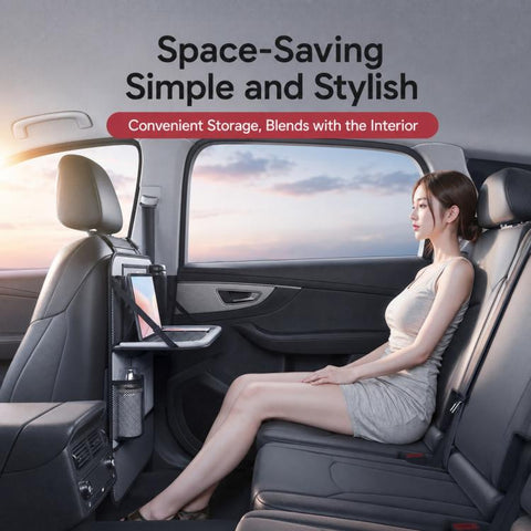 Car Seat Back Storage Bag Multifunctional Car Storage Bag Rear Seat Tray Desk