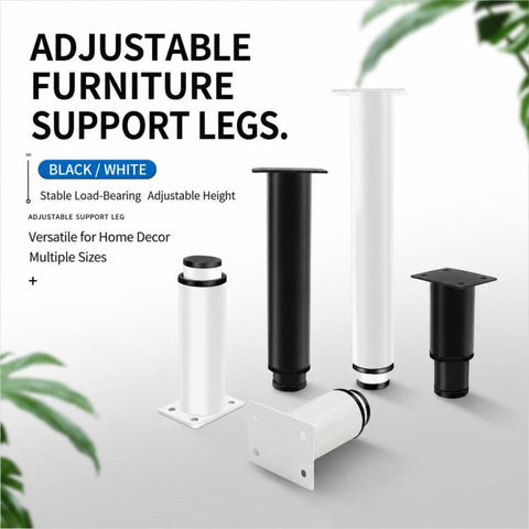 Height-Adjustable Furniture Support Legs for Sofas and Coffee Tables, 8CM, 12CM, 18CM, 25CM