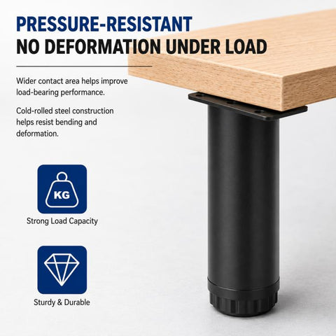 Simple Height-Adjustable Furniture Support Legs for Sofas and Coffee Tables, 78mm, 100mm, 120mm, 150mm, 180mm, 200mm