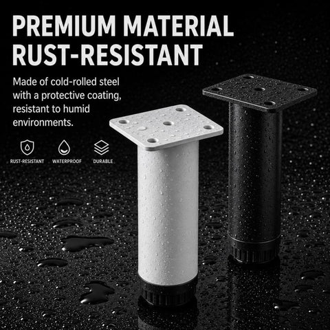 Simple Height-Adjustable Furniture Support Legs for Sofas and Coffee Tables, 78mm, 100mm, 120mm, 150mm, 180mm, 200mm