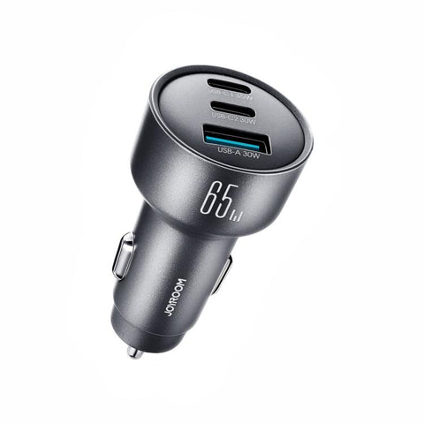 JOYROOM JR-CCN19 65W 3-in-1 Type-C x 2, USB-A Car Charger