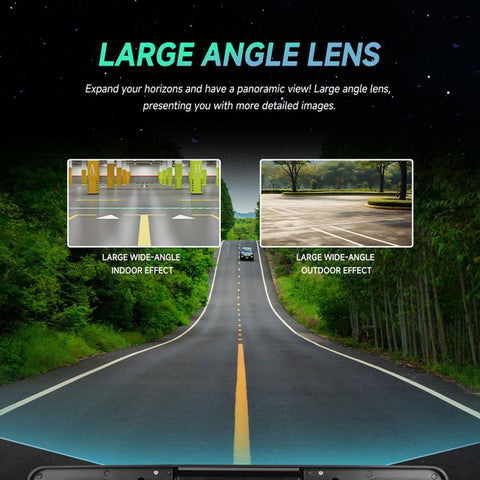 Car Waterproof HD Infrared Night Vision Backup Camera US Standard License Plate Frame