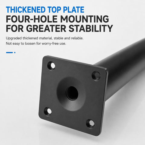 Angled Tapered Metal Furniture Support Legs for Sofas and Coffee Tables, 10cm, 12cm, 15cm, 17cm, 20cm, 25cm, 30cm
