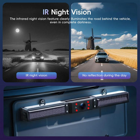5 inch Trucks Solar Powered Wireless Digital HD Backup Camera System