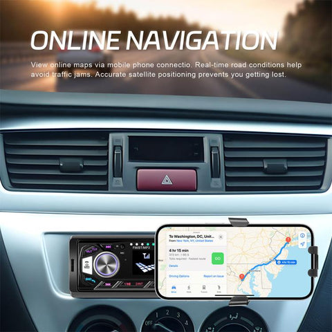 Universal Single-DIN Car MP3 Player with Phone Holder, Standard without Memory Card, Standard with 32GB Memory Card