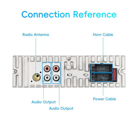 Universal Single-DIN Car MP3 Player with Phone Holder, Standard without Memory Card, Standard with 32GB Memory Card