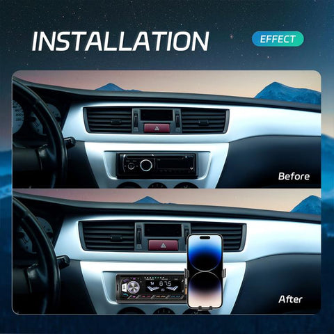 Universal Single-DIN Car MP3 Player with Phone Holder, Standard without Memory Card, Standard with 32GB Memory Card