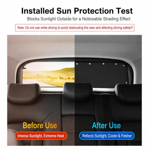 Car Rear Windshield Sun Protection Sunshade Curtain