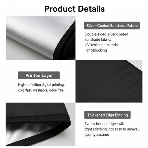 Car Rear Windshield Sun Protection Sunshade Curtain